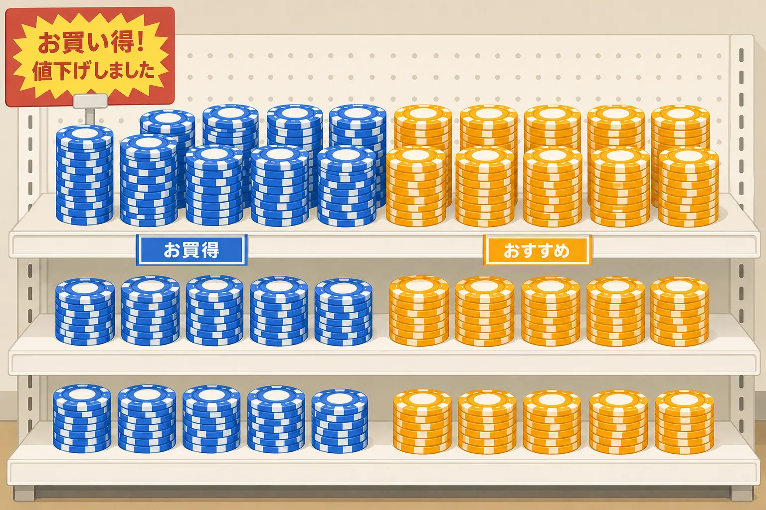 100均でカジノチップは買える?店舗別ガイド